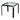 Square Steel Outdoor Patio Side Table - Magasins Hart | Hart Stores