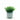 LAUREN TAYLOR - Grass in Cement Pot Triangle Teal - Magasins Hart | Hart Stores