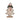 9.5" Natural Christmas Tree with Faux Fur Trim & Bells - Magasins Hart | Hart Stores
