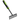 Five-Tine Hand Garden Rake – Two-Tone Short Handle Cultivator - Magasins Hart | Hart Stores