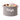 Lauren Taylor-  Rectangular Rope Basket with White Boucle  26cm L x 16cm L x 19cm H - Magasins Hart | Hart Stores