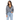 Women's Mohair-Blend V-Neck Knit Sweater with Lace Trim