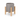 Grey textured ceramic planter on wooden stand (21 x 20 cm) - Magasins Hart | Hart Stores