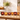 Amber Glass Candle Holders on Wooden Tray – 6 Piece Set - Magasins Hart | Hart Stores