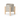 Cream textured ceramic planter on wooden stand (21 x 20 cm) - Magasins Hart | Hart Stores