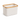 Storage Basket W/bamboo Frame Cream 38x27x25 - Magasins Hart | Hart Stores