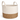 Lauren Taylor- White Round Rope Basket 12"X10" - Magasins Hart | Hart Stores