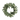 Wreath Green Leaf W/ White Flower 40.5 - Magasins Hart | Hart Stores