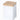 Square Metal Tin Box with Bamboo Lid | Assorted Colors - Magasins Hart | Hart Stores