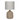 LAURENT TAYLOR - Ceramic Table Lamp with Grey Shade and Olive Glazed Base - Magasins Hart | Hart Stores